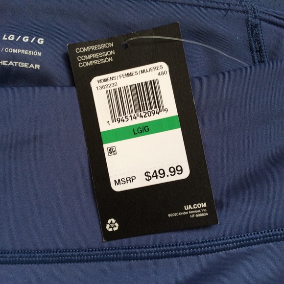 ladies under armour heatgear compression capris - Picture 6 of 9